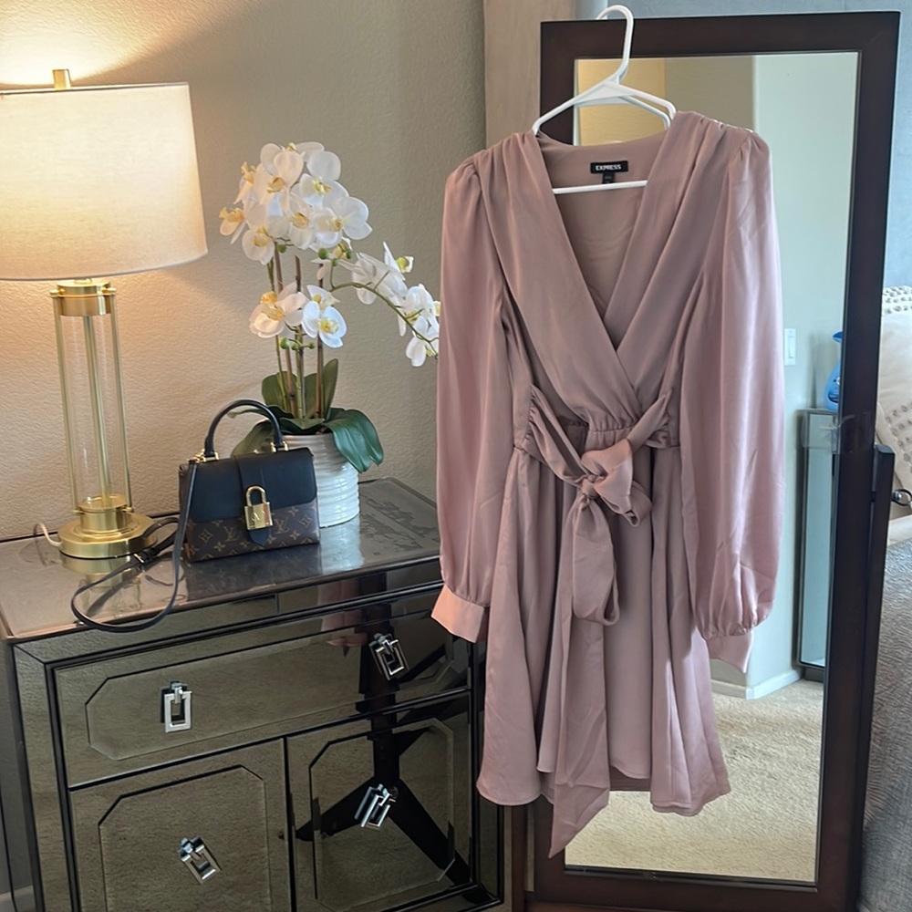 Worn Once Satin Tie Dress